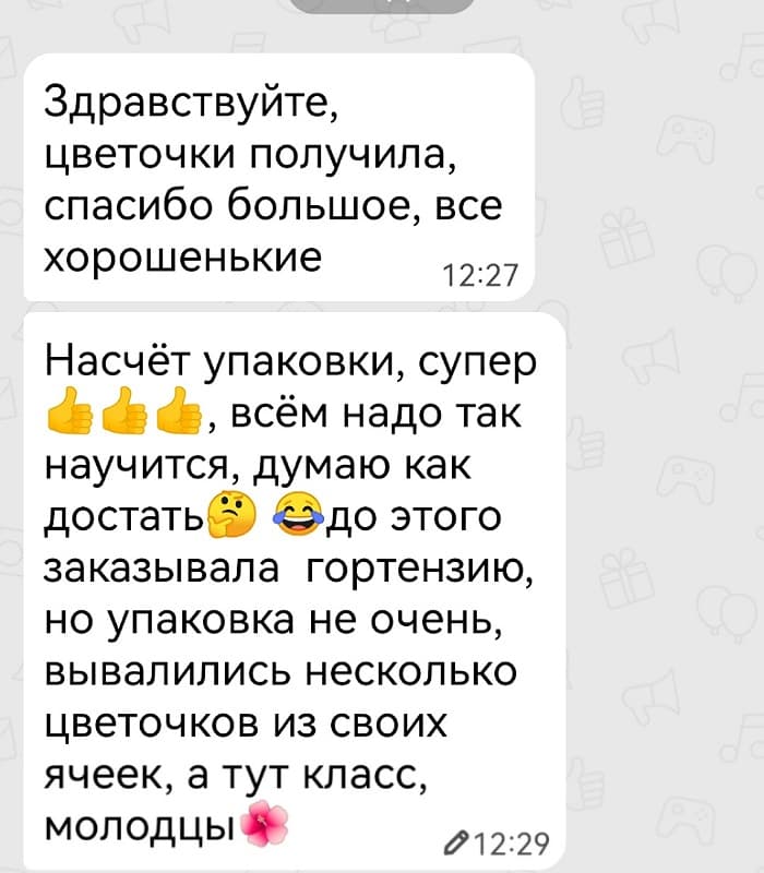 Отзыв клиента